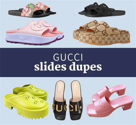 dupe gucci slides for men|gucci inspired slides.